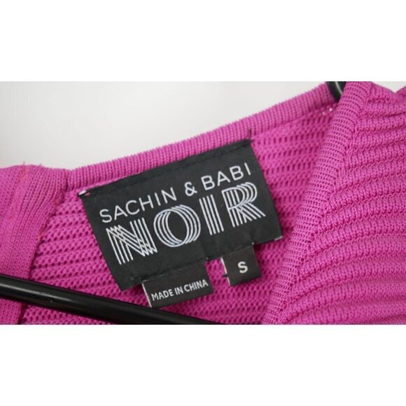 NWOT Sachin + Babi Noir Hot Pink Textured Tank Top S - Picture 2 of 4